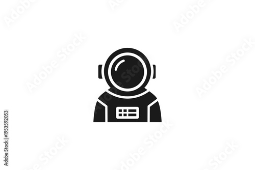 Professional space explorer icon featuring a detailed space suit and helmet