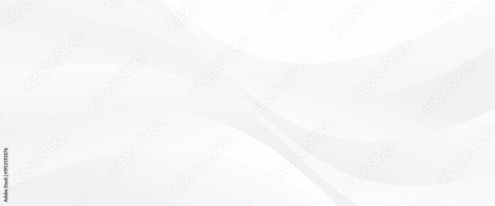 Obraz premium Smooth white wavy abstract background texture design element