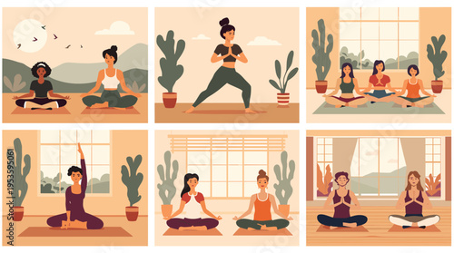 A minimalist illustration of a potted plant in a warm, inviting interior. Ideal for blog posts, websites, or social media content related to home deco