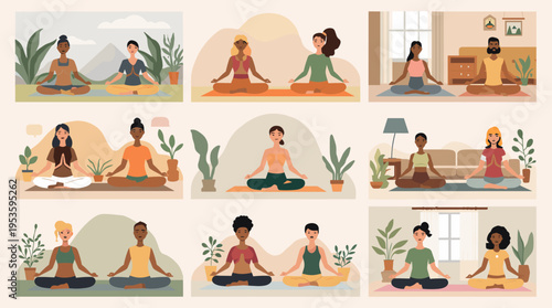 A calming image of a person connecting with nature. Perfect for illustrating concepts of wellbeing, mindfulness, or sustainable living in a modern set