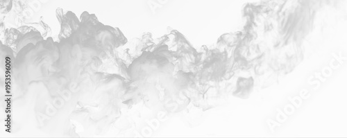 Elegant smoke flow with smooth curves, soft fading edges, and delicate airy texture. vector
