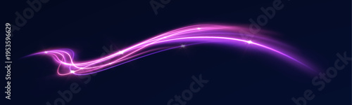 Dynamic laser line streaks through space, leaving glowing trails and vibrant energy particles. Motion blur enhances speed and direction. The scene feels high-tech.