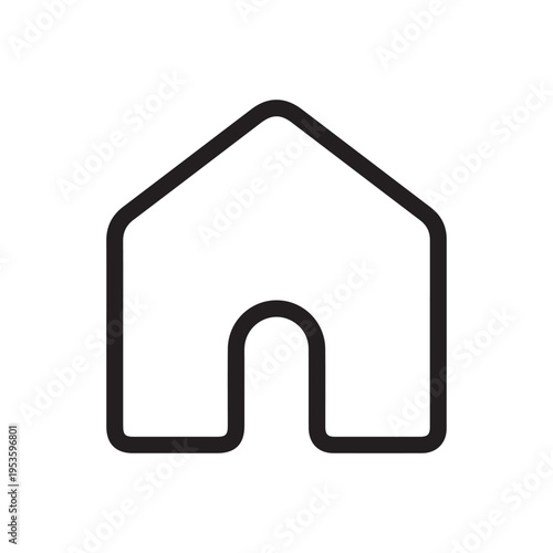 Minimal modern home, homepage, base, main page, house push button icon emblem symbol, sign. 3d blue home icon. Mobile app icons. Device UI UX mockup. Isolated vector elements