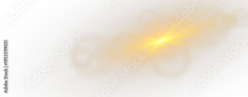 Glowing sunlight overlay with sparkling flare, radiant sunbeams, and vibrant halo effects.