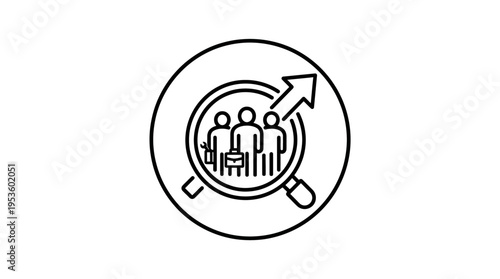 Business Growth and Teamwork Concept Icon