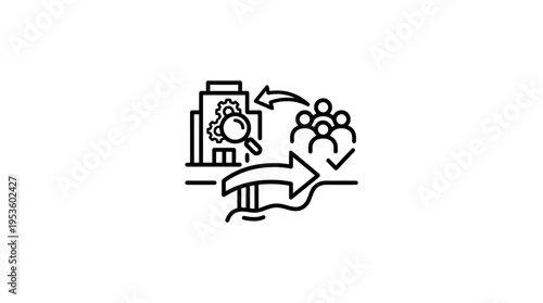 Business Process Outsourcing Concept Icon