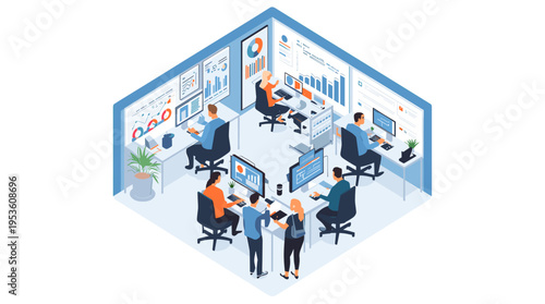 A cheerful woman works on her laptop, radiating positivity and focus. Perfect for illustrating remote work, digital lifestyles, or online learning con