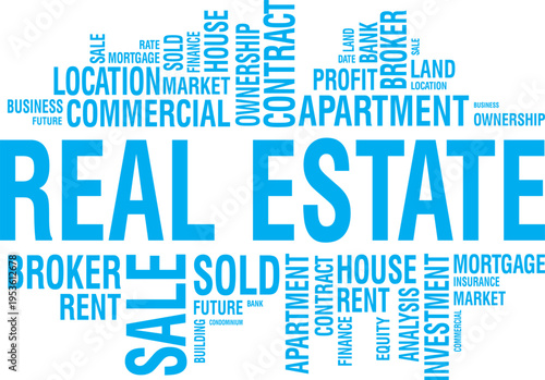 real estate latter , text design 