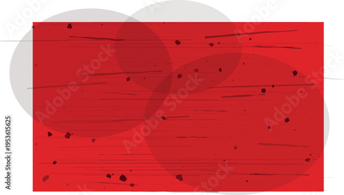 Red background with black specks and lines
