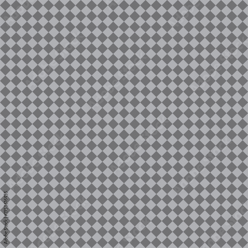 Seamless gray and light gray geometric diamond grid pattern. Modern tiling background for wallpaper, packaging, textile, branding, and web design.