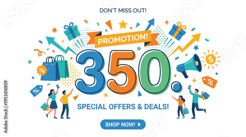 Mega Sale! Promotion With 350 Special Offers And Deals