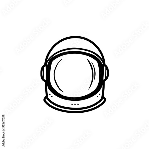 Astronaut helmet icon logo design. Spaceman space suit head sign and symbol. Astronaut helmet icon. Space science exploration.