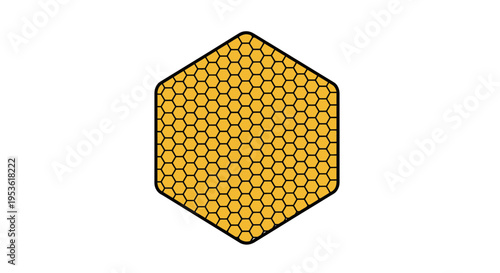 Honeycomb Pattern Closeup View.