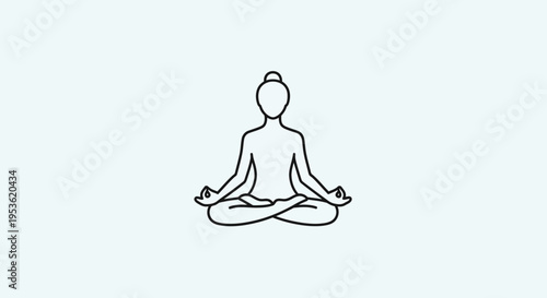 Person sitting in yoga meditation pose.