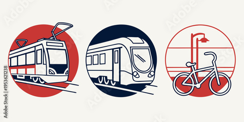 Public transportation and bicycle