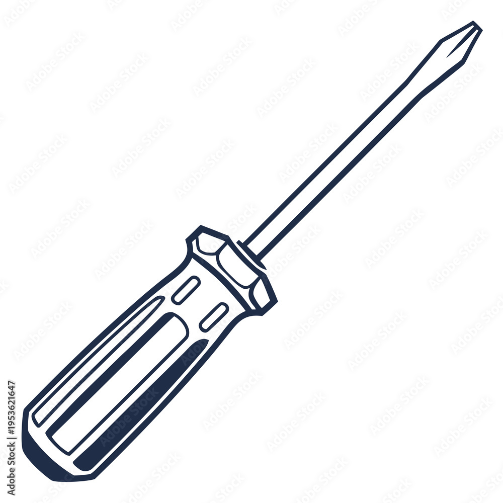 Obraz premium A screwdriver with a flathead