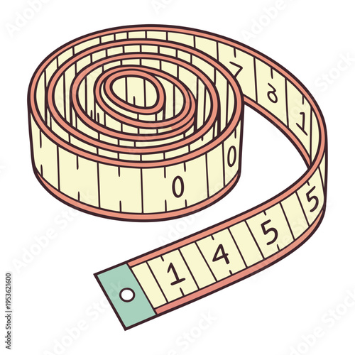 A roll of measuring tape