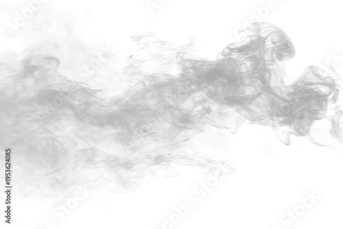 Smooth smoke wave with flowing motion and delicate transparency, perfect for elegant digital artwork. vector