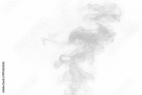 Dynamic smoke swirl with glowing highlights and flowing motion, suitable for fantasy and sci-fi visuals. vector