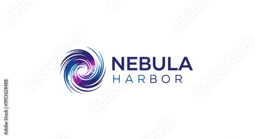 Nebula Harbor logo design.