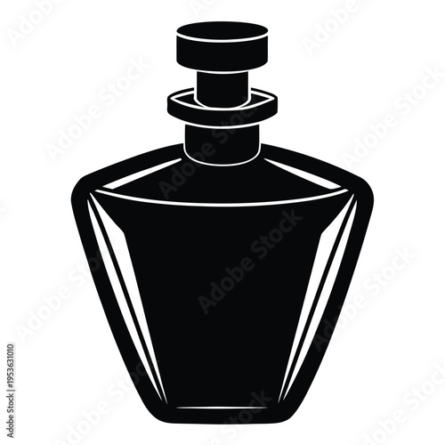Perfume bottle on a white background