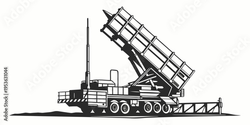 A large military missile launcher on a truck