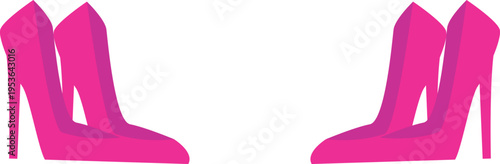 Pink High Heels Illustration