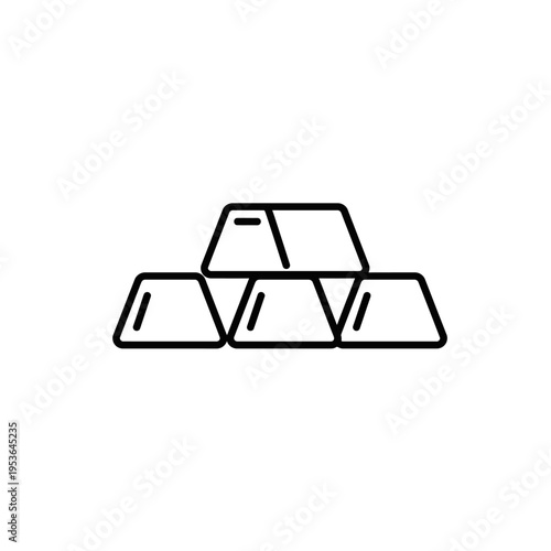 Gold bars stacked in a pyramid shape representing wealth and investment.