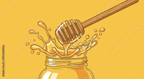 Honey dipper in a jar 1.