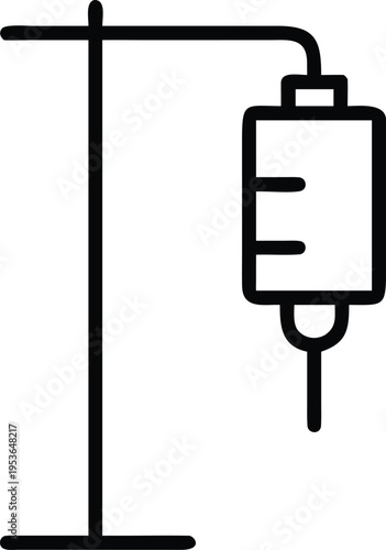 Icon of IV Drip Stand and Bag IV drip intravenous