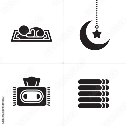 Minimalist black set of camera and in grid layout black minimalist camera reel vintage camera