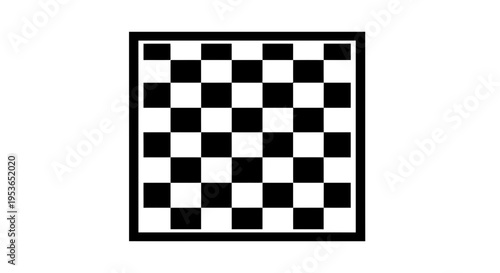 Chess board game strategy checkered.