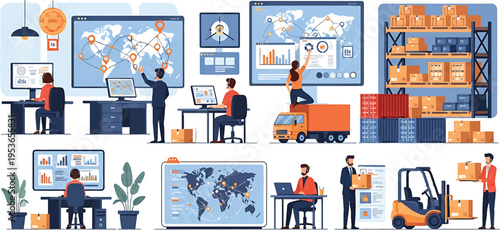 Global Logistics and Supply Chain Management Operations with People and Technology.