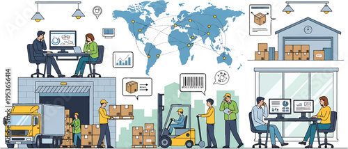 Global Logistics and Supply Chain Management with Workers and Technology.
