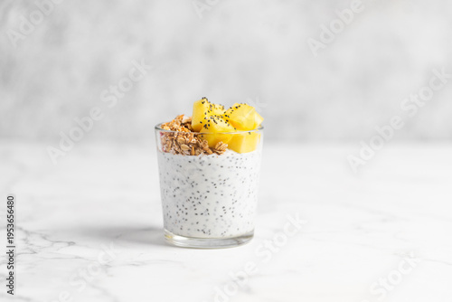 Wallpaper Mural Chia pudding with Mango in Glass Torontodigital.ca