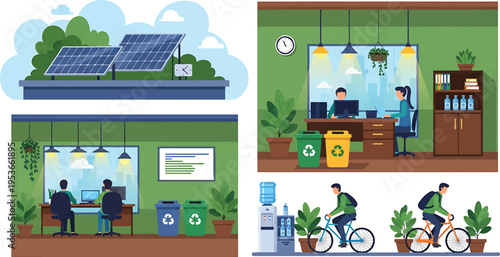 Sustainable living and ecofriendly practices in daily life.