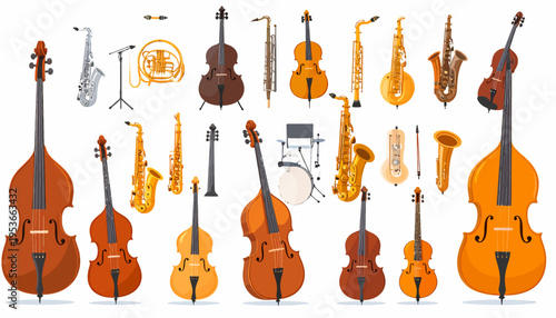 Various Musical Instruments on Display.