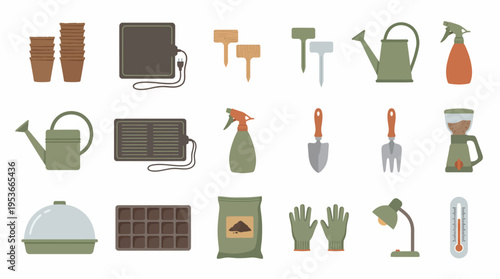 Gardening Tools and Accessories Collection.