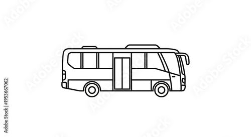 Large Coach Bus Vehicle Transportation.