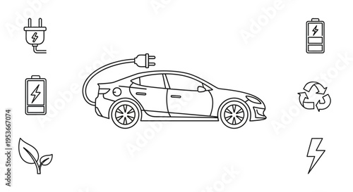 Electric car charging vehicle technology.