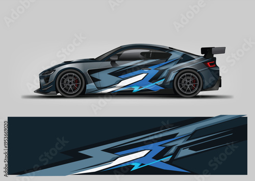vehicle wrap graphic vector. abstract background for car vinyl wrap