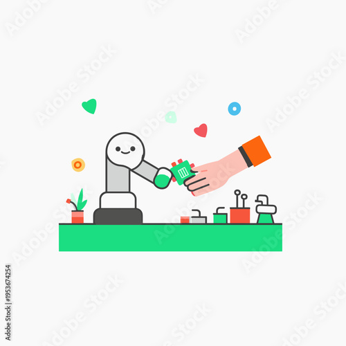 Collaborative Robot and Human Technician Assembling Electronics