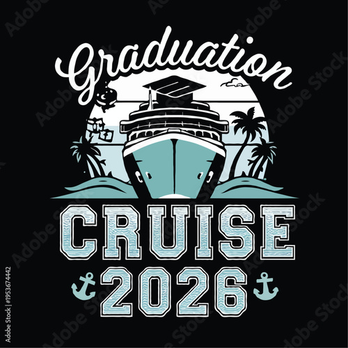 Graduation Celebration T-Shirt Design – Class of Year Typography