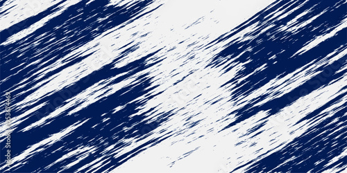 Abstract grunge and blue paint brush strokes create a textured ocean wave pattern with light reflections on a clear aqua water surface