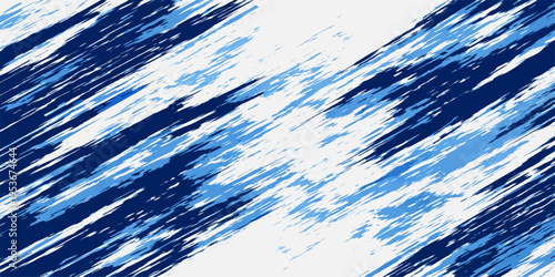 Abstract blue watercolor background featuring wet paint brush strokes and white ripples that create an organic ocean wave pattern with a sense of light and nature