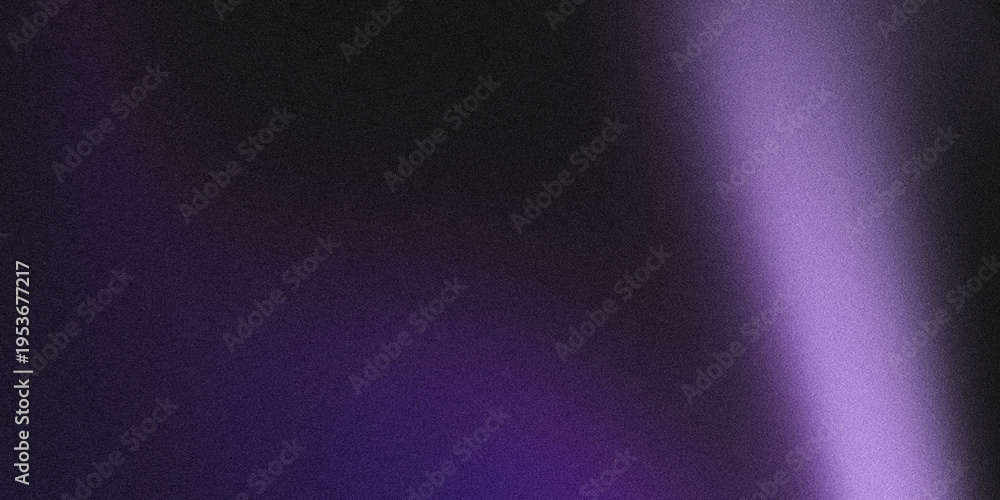 Obraz premium A smooth purple gradient abstract background with fine-grained noise texture, transitioning from deep dark purple to light lavender. 