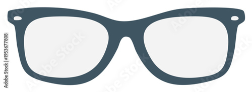 Stylish Dark Grey Eye Glasses with Round Lenses in a Bold Frame Design for Fashion or Vision