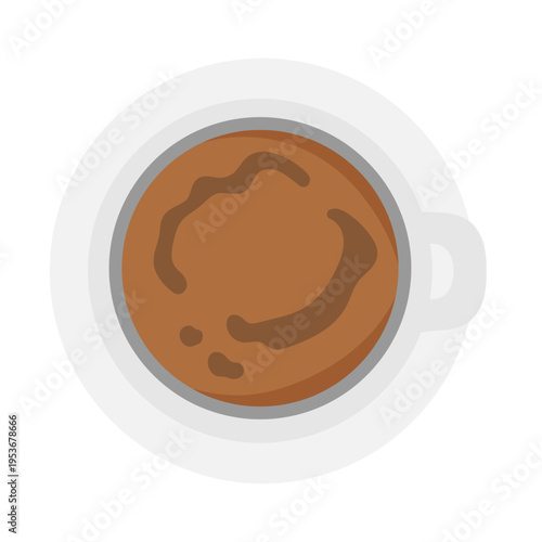 ホットココア　俯瞰　イラスト