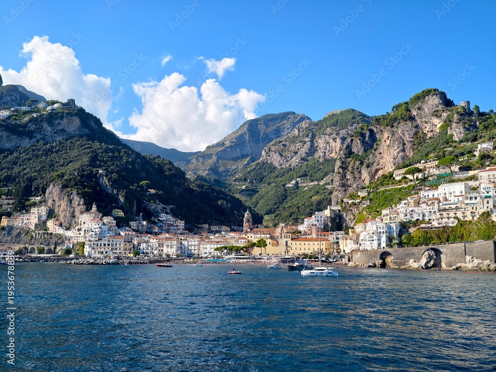 Fototapeta premium Coastline with villages