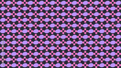 Lilac and Pink Abstract Geometric Pattern